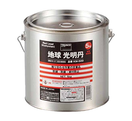 【商品番号】687224【商品番号】687224TRUSCO 光明丹5Kg KM-500 1236695接着・修繕(産業・研究開発用品)》潤滑油・サビ止めオイルJANコード：4989999445121