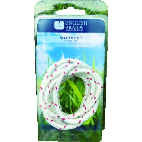 【商品番号】7693379【商品番号】7693379ENGLISH BRAIDS社 E BRAIDS スターターコード 6.0φ×5m 白/赤電動・エア工具用アクセサリ 》》 エアホース継手JANコー