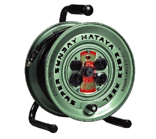 【商品番号】852582【商品番号】852582ハタヤ スーパーサンデーリール 単相100V 30m サーモカット付 3704319電設》コードリールJANコード：4930510405506