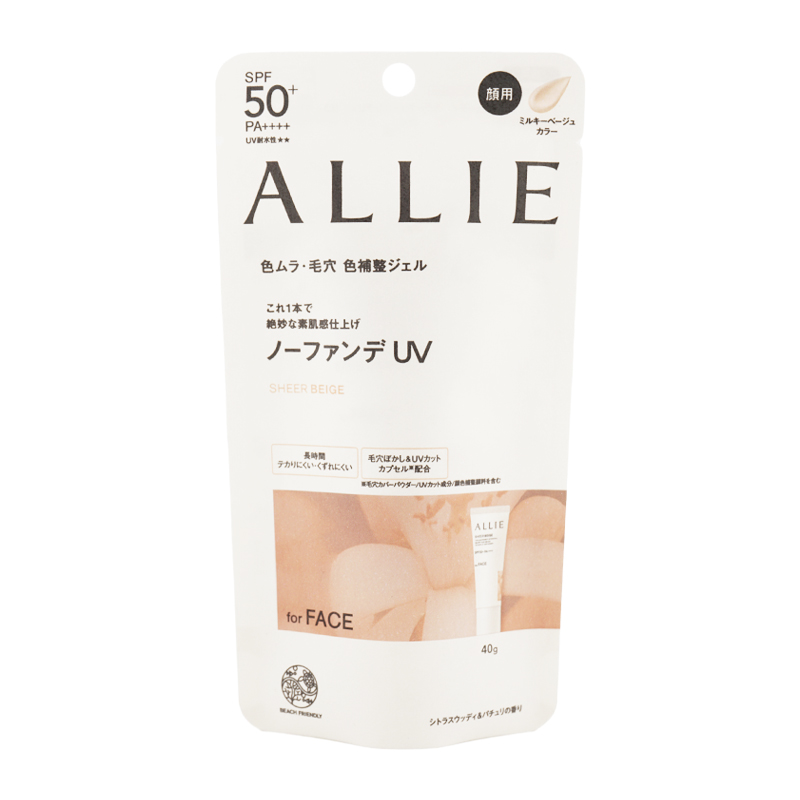 JAN 4973167034101 【商品説明】 ファンデーションを使わない時にもこれ1本で儚げな透明感のある 顔印象つづくノーファンデUV 自然で飾らないシトラスウッディ＆パチュリの香り ・ビーチフ