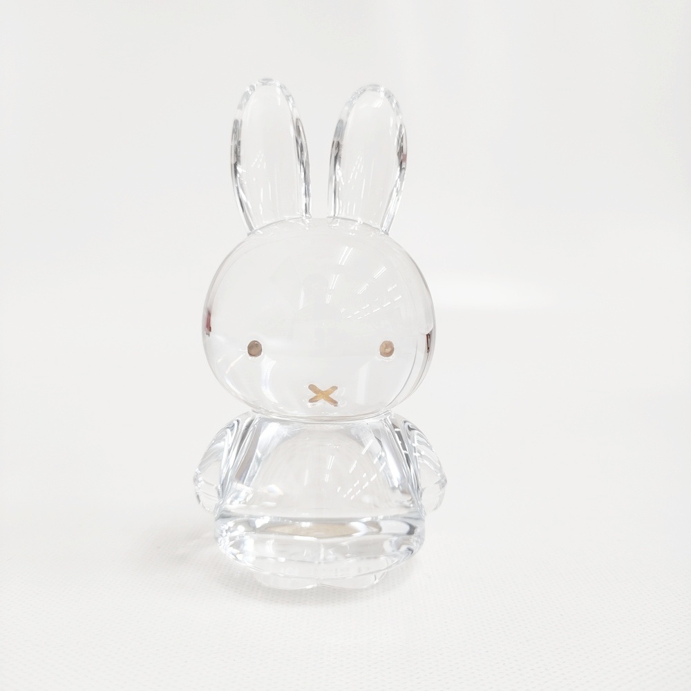 Baccarat 未使用品 miffy ミッフィー クリスタル 置物 オブジェ クリア レディース バカラ【中古】5-1001G♪