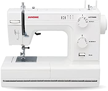 JANOME ジャノメ レザークラフト対応 パワフル 電動ミシン LC7500 レザー針 レザー押さえ 標準装備 LC-7500（中古品）