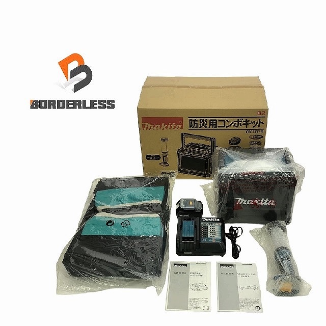 商品名:&star;未使用品&star;makita マキタ 18V 防災用コンボキット CK1012 テレビラジオ+ライト+バッテリー1個+充電器+専用バッグ 災害 地震 ランク:S