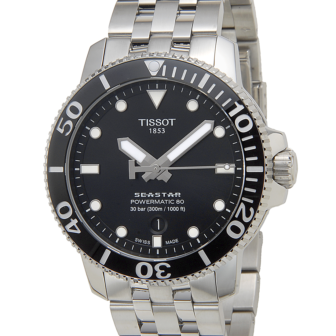 TISSOT ティソ シースター 1000 ブラック T120.407.11.051.00 メンズ 腕時計