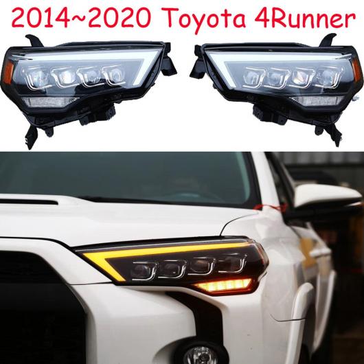 2ピース バンパー ヘッドランプ フォーランナー ヘッドライト フォーチュナ 2014-2020 オールインLED DRL LED ヘッドライト トヨタ フォ