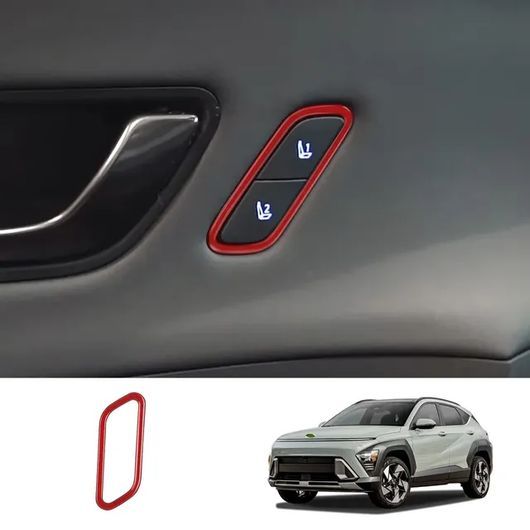 適用: ヒュンダイ/現代/HYUNDAI コナ 2024 2025 ABS レッド ギア シフト パネル カバー トリム ウインドウ ハンドル ボタン カバー SR-AA-0305 バリエーション: 