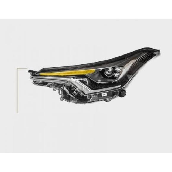 1ピース 2017-2019 バンパー ヘッド ライト 適用: トヨタ CHR ヘッドライト CH-R CH R LED 1ピース 右側 トヨタ CHR 2016-2019 AL-OO-072