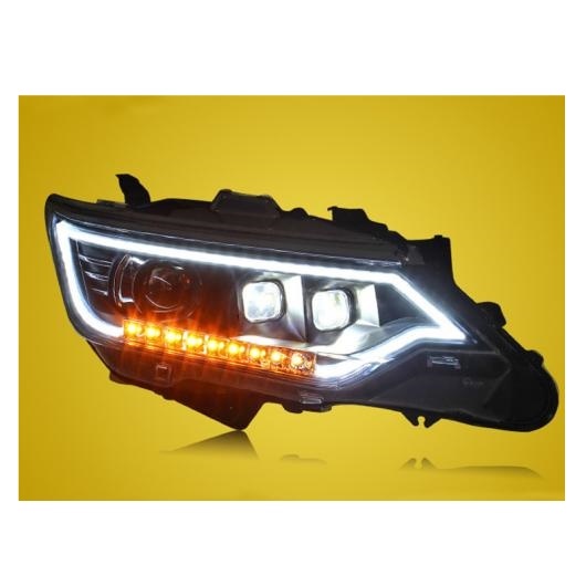 AL 適用: トヨタ 2015-2018 カムリ ヘッドライト カムリ LED ヘッドライト LED DRL HID H7/D2H ヘッドランプ 6000K オール LED AL-OO-8421 バリ