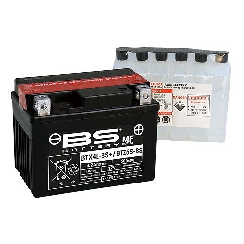 BSバッテリー MFバッテリー バイク用バッテリー ヤマハ ベーシックジョグ YL50 SA24J 5XN1/3〜6 50cc 【充電済み発送】 BTX4L-BS＋ 2輪 モーターサイクルバッテリー 