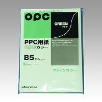 文運堂 ファインカラーPPC グリーン B5 入数：1袋(100枚) カラー326(16612) 文運堂 OA用紙 コピー用紙 カラー用紙 紙 コピー紙4902681773265PC関連用品 パソコン