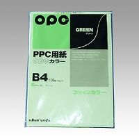 文運堂 ファインカラーPPC グリーン B4 入数：1袋(100枚) カラー346(16624) カラー346 16624 文運堂 OA用紙 コピー用紙 カラー用紙 紙 コピー紙 PC関連用品 パソコ