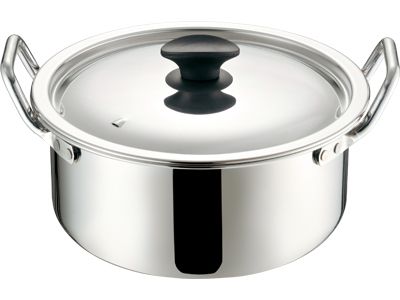 MT ALEプロ＆煮込鍋 22cm 新つまみ付 (072135-022) 台所 キッチン キッチン用品 台所用品 調理道具 料理道具 業務用 町内会 集会 学校 給食 両手鍋 鍋 外輪鍋 煮物 ソース