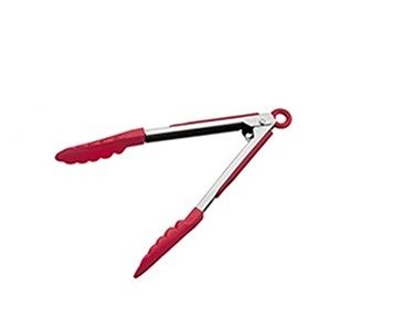 ナイロン万能トング 赤 ストッパー付 KB-KE0119(070566-004) キッチンツール 台所 キッチン 厨房 調理器 外食 食事 レストラン 業務用 業務 食堂 宴会 ホテル 旅館 居酒屋 