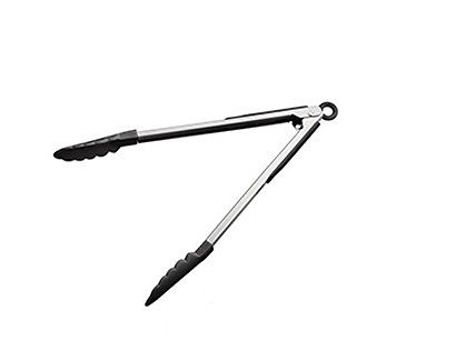 ナイロン万能トング 黒 ストッパー付 KB-KE0118(070566-001) キッチンツール 台所 キッチン 厨房 調理器 外食 食事 レストラン 業務用 業務 食堂 宴会 ホテル 旅館 居酒屋 