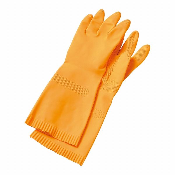 ダンロップ 天然ゴム厚手手袋 オレンジ M N-111(019725-001) ダンロップホームプロダクツ DUNLOP 衛生 衛生用品 病院 クリニック 介護 介護施設 老人ホーム レストラン 調理