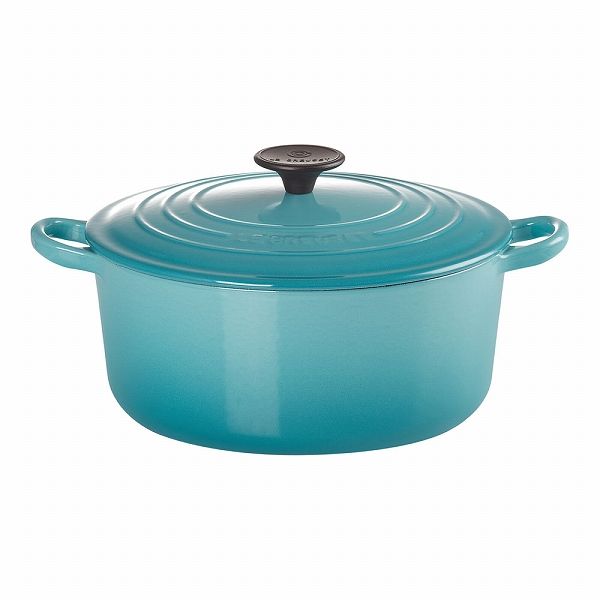 ル・クルーゼ(Le Creuset) ココット・ロンド カリビアンブルー 18cm 2501(AKK4305)