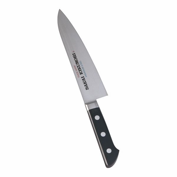 河村刃物 SKKバナジウム鋼 牛刀 18cm 両刃 口金付 AKK6001 牛刀包丁 シェフナイフ 洋包丁 万能包丁 料理包丁 文化包丁 キッチンナイフ 包丁 ナイフ バナジウム鋼4582226891