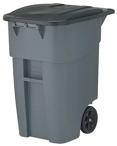 ラバーメイド(Rubbermaid) ビッグホイールコンテナ グレー 190L RM9W27GY(KKV3702) ダストボックス ゴミ箱 ごみ箱 コンテナ ゴミステーション 大型ゴミ箱 ゴミ収集コン