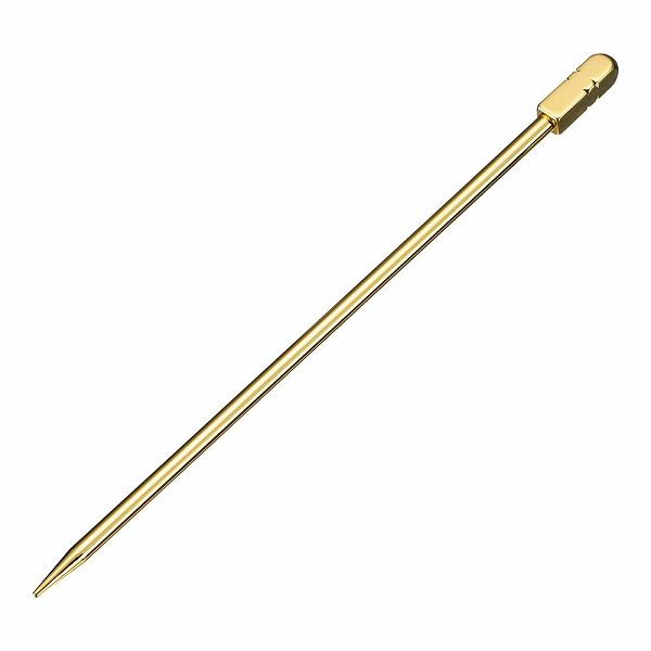 18-8 オードブルピン 金メッキ 80mm 角棒型 入数：1セット(6本入) OOC02009 オードブルピック カクテルピック ピック オードブルピン カクテルピン マティーニピン オードブル カ