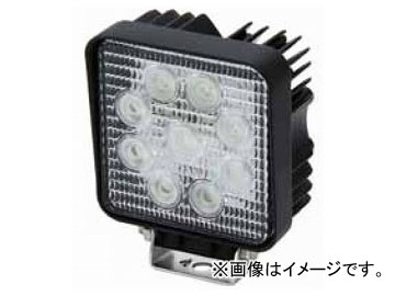 ジェットイノウエ WL-03 LED9 ハイパワーワークランプ 110×110×奥行60mm 526804 JET INOUE 電装パーツ トラックパーツ トラック用品4976383370220aut