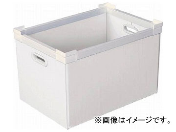 国盛化学 プラダン NSコンテナ 50L（SWコーナー） ホワイト 78300-NS50L-WH(7605650) 78300NS50LWH KUNIMORI クニモリ 2331287500 コンテナ