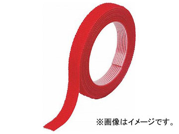 トラスコ中山 マジックバンド結束テープ 両面 幅20mm×長さ10m 赤 MKT-20100-R(7542160) MKT-20100-R 7542160 TRUSCO MKT20100R 31004