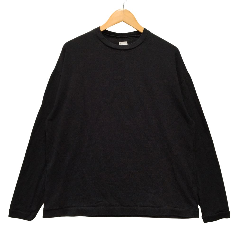 [商品名]NO BRAND ノーブランド holk ホーク ロング カットソー 長袖Ｔシャツ コットン ブラック 1 正規品 / 40214【中古】 [ブランド]ノーブランド（no brand） [タ