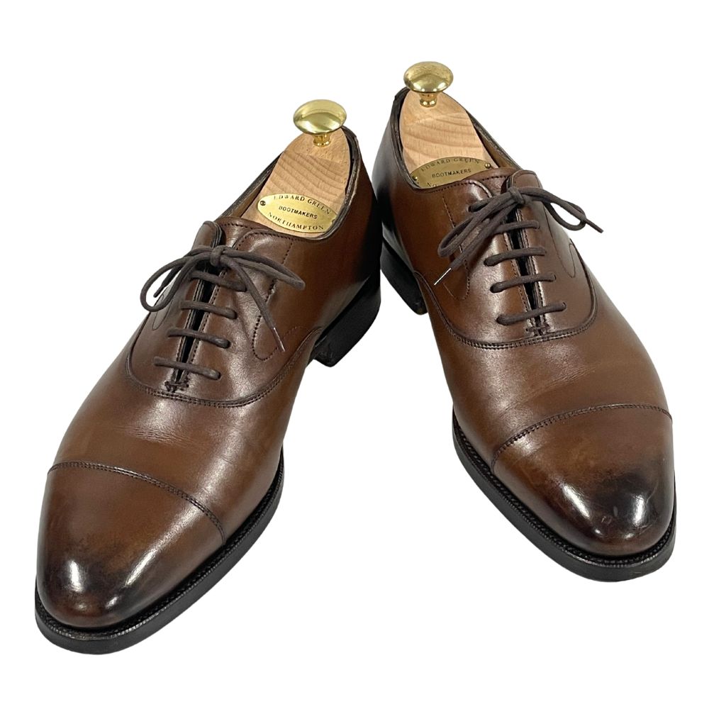EDWARD GREEN エドワードグリーン CHELSEA チェルシー レザーシューズ ブラウン UK6=24.5cm 純正シューツリー付属 正規品 / 40212