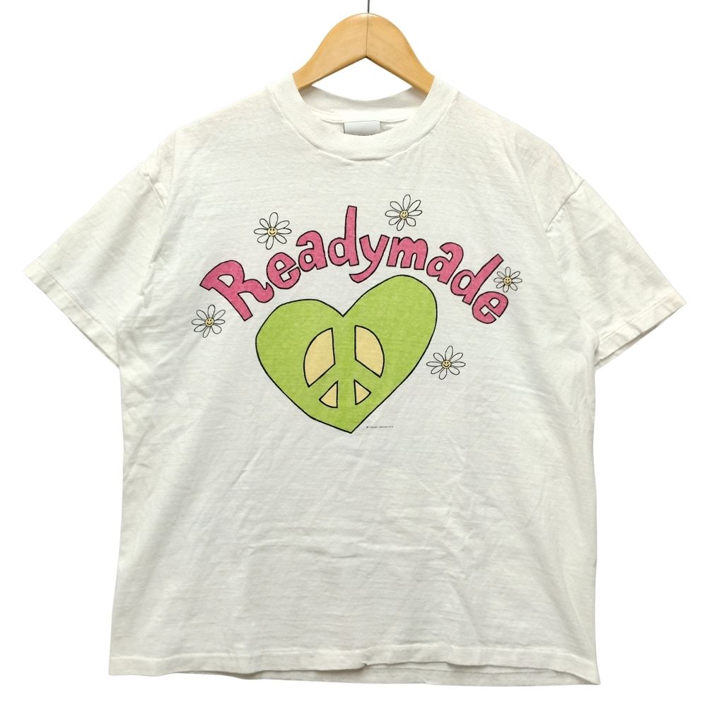 [商品名]READYMADE レディメイド S/S T-SHIRT THIS IS MY T ロゴ プリント 半袖Ｔシャツ コットン ホワイト S 正規品 / 40282【中古】 [ブランド]レディメ