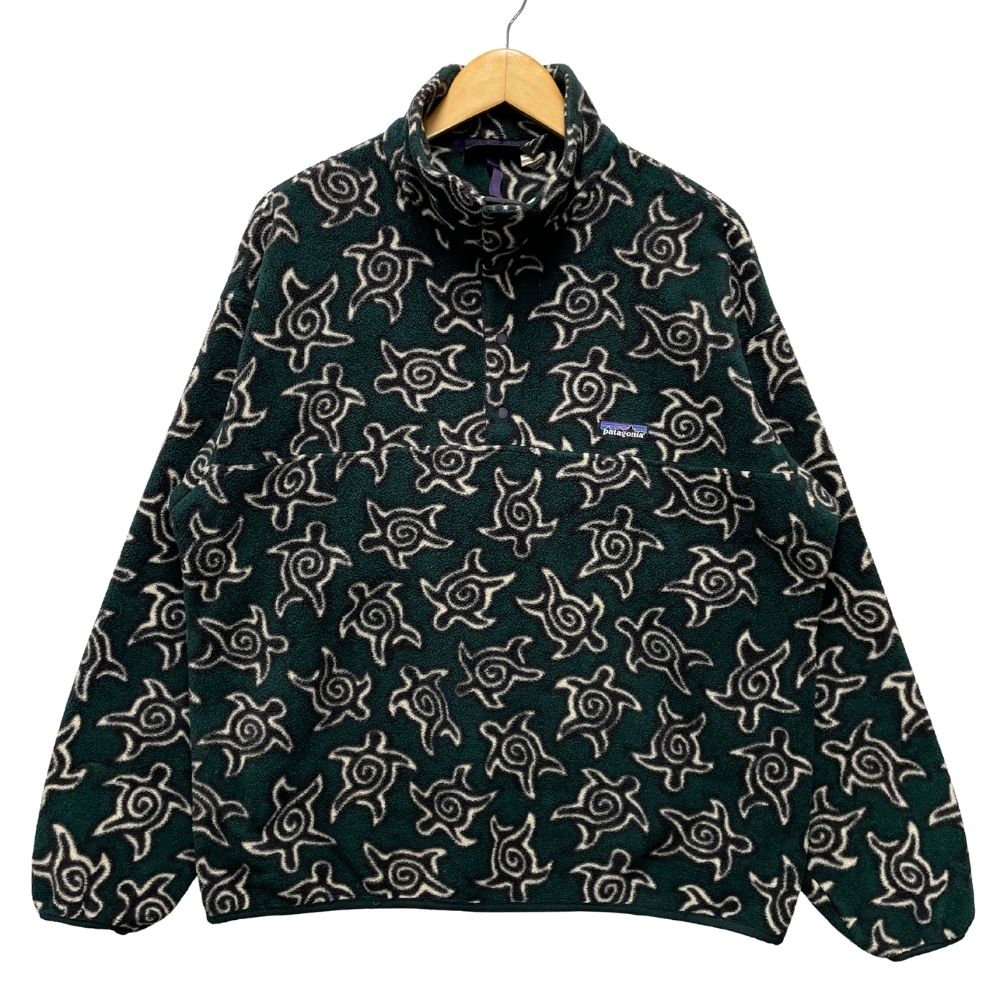 PATAGONIA パタゴニア スナップT フリース プルオーバー ゼンタートル カナダ製 ヴィンテージ ブルゾン グリーン系 L 正規品 / 52026