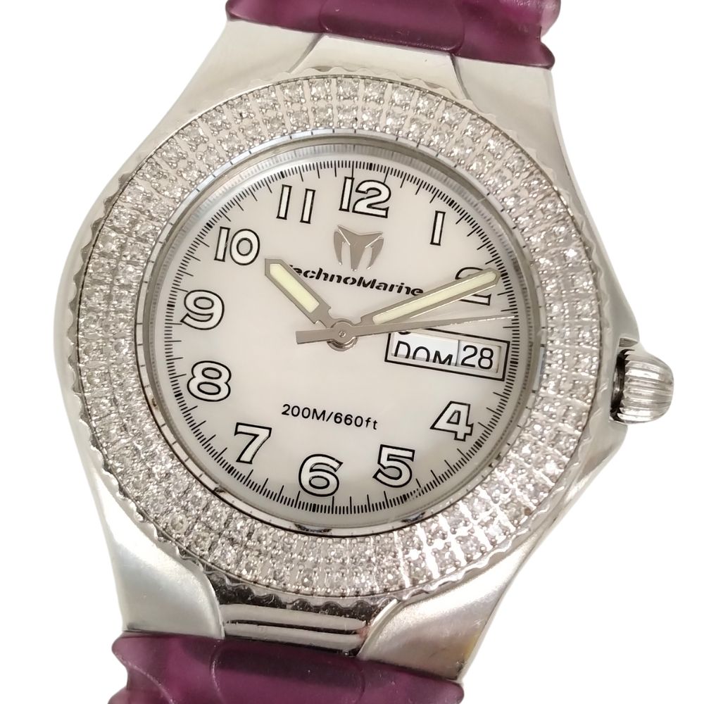 TECHNO MARINE テクノマリーン ダイヤベゼル クォーツ レディース 腕時計 正規品 / C406
