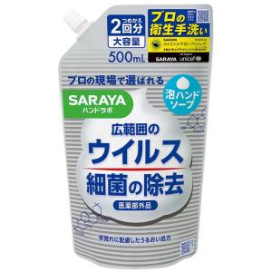 広範囲のウイルス・細菌の除去に。医療の現場や食品衛生の現場で使用されているプロ仕様の泡ハンドソープです。・豊富な泡が素早く泡立つ、プロも納得の使用感。・速効泡切れ、時短・節水。・さわやかなピュアアクア