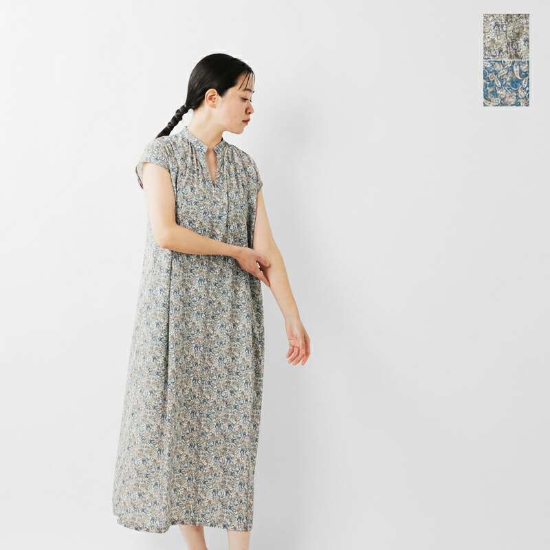 NOMBRE IMPAIR(ノンブルアンペール)より、ミニペイズリーPT フレンチ ワンピースをご紹介します。細かなミニペイズリープリントが主張しすぎず、上品な夏ワンピース。夏らしい爽やかなカラーリン