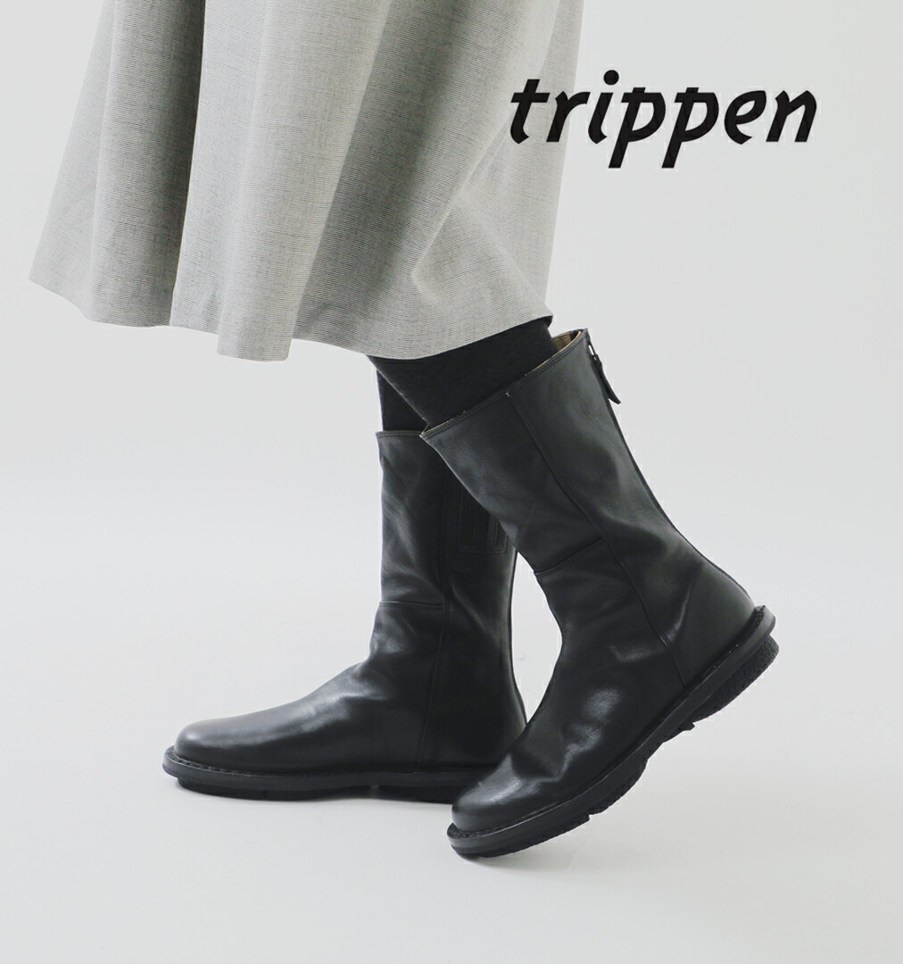 trippen トリッペン カウレザー ミドル ブーツ mid-boot-sat レディース クーポン対象