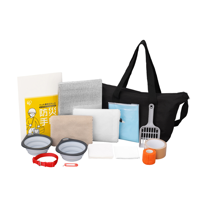 猫用 防災セット 15点セット PBSN-15 [ネコ用 避難セット 災害時 緊急時 ペット用 アイリスオーヤマ]