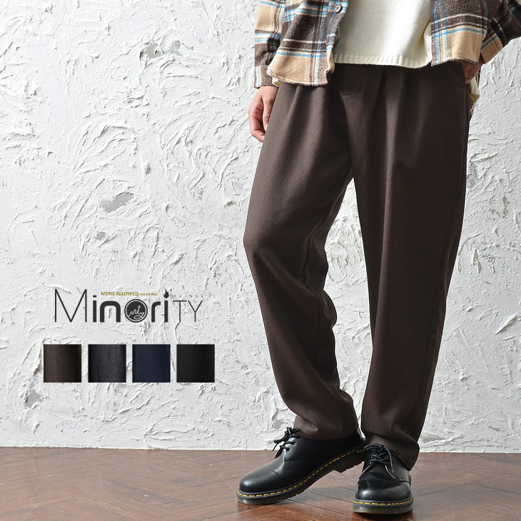 ワイドパンツ メンズ 春 メンズ イージーパンツ セミワイドパンツ メンズ スラックス メンズ ボトムス スウェット テーパードパンツ メンの通販はau Pay マーケット Minority メンズセレクトショップ