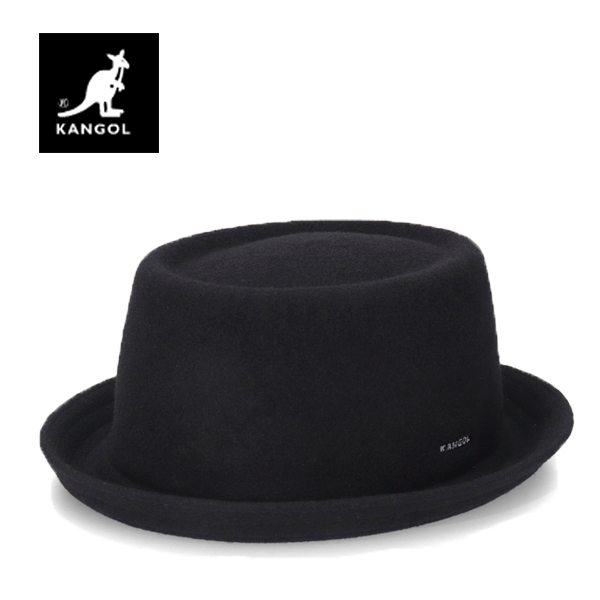 カンゴール ポークパイ ハット ウール モウブレイ メンズ レディース 黒 ブラック 小つば 帽子 KANGOL 秋冬 おしゃれ ブランド 【送料無