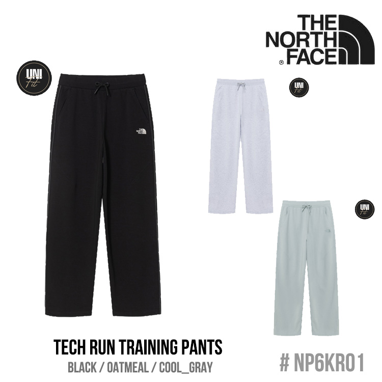 ノースフェイス ボトムス THE NORTH FACE メンズ レディース TECH RUN TRAINING PANTS テク ラン トレーニング パンツ BLACK ブラック OATMEAL オートミール COOL_GRAY クールグレー NP6KR01J/K/L ウェア ノースフェイス ボトムス THE NORTH FACE メンズ レディース TECH RUN