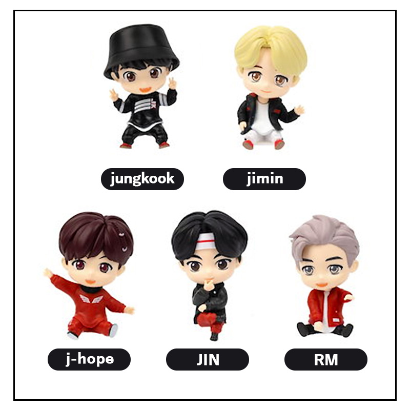 BTS タイニータン モニターフィギュア ジン、テテ、ジミン
