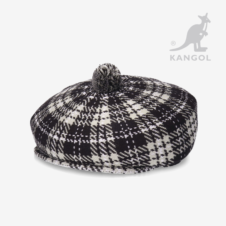 ・KANGOL｜New Heritage Flat Cap Hunting/ カンゴール/ニュー ヘリテージ フラット キャップ ハンチング/ブラックチェック #