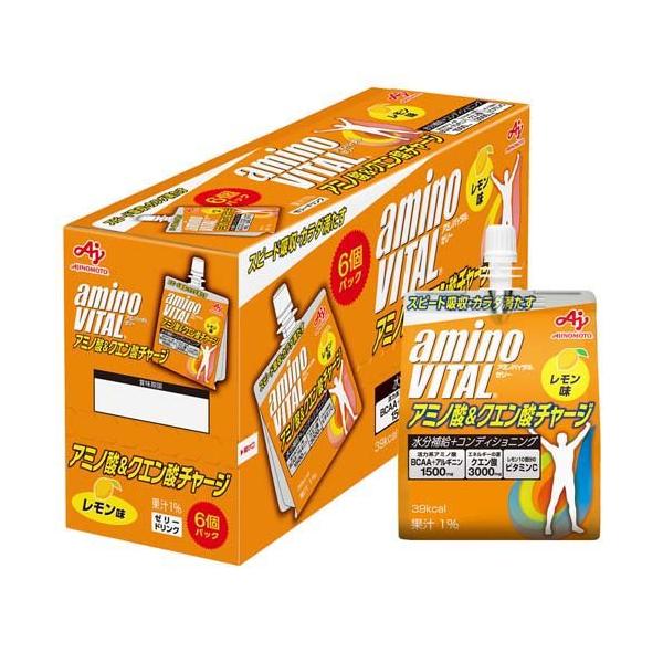 味の素 アミノバイタル ゼリー ドリンク アミノ酸 & クエン酸チャージ 180g×6個入り アミノ酸 クエン酸 BCAA ビタミンC 栄養補給