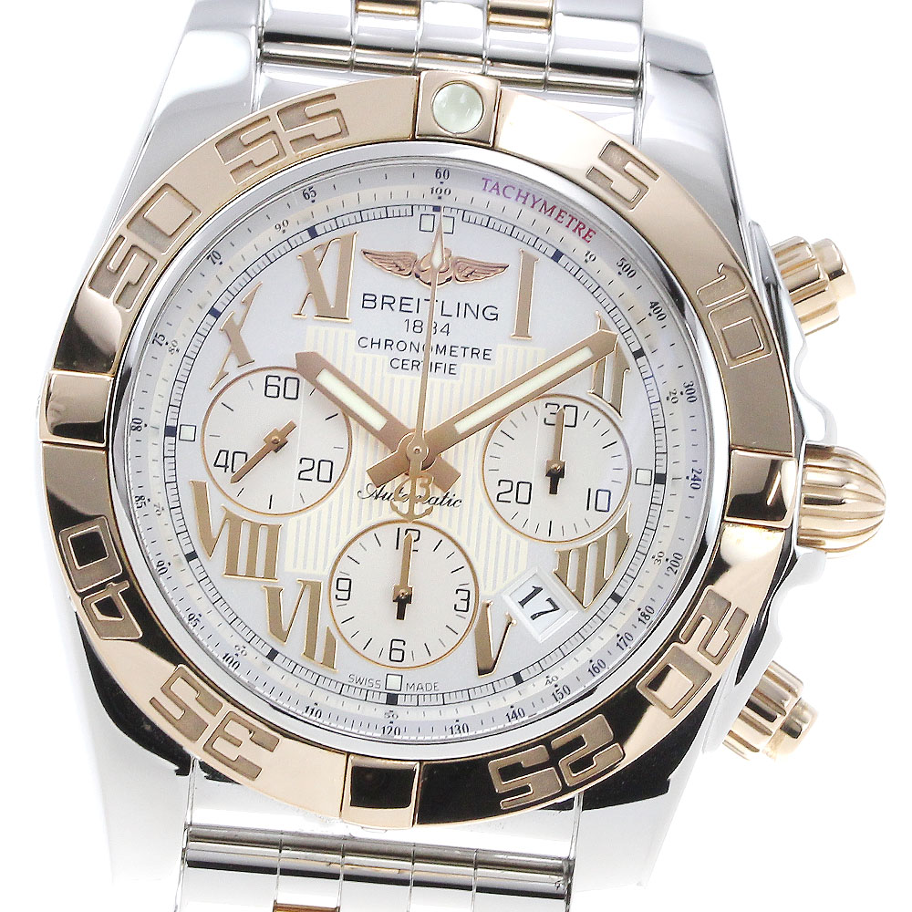 ブライトリング BREITLING CB0110 クロノマット44 K18PGコンビ 自動巻き メンズ 箱・保証書付き_842030