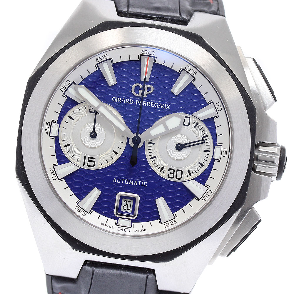 ■商品情報 ブランド： ジラール・ペルゴ/GIRARD PERREGAUX モデル名： クロノホーク フランソワ・ペルゴ アワード 川島永嗣モデル 対象： メンズ 素材： SS × 革/ラバー 文字盤