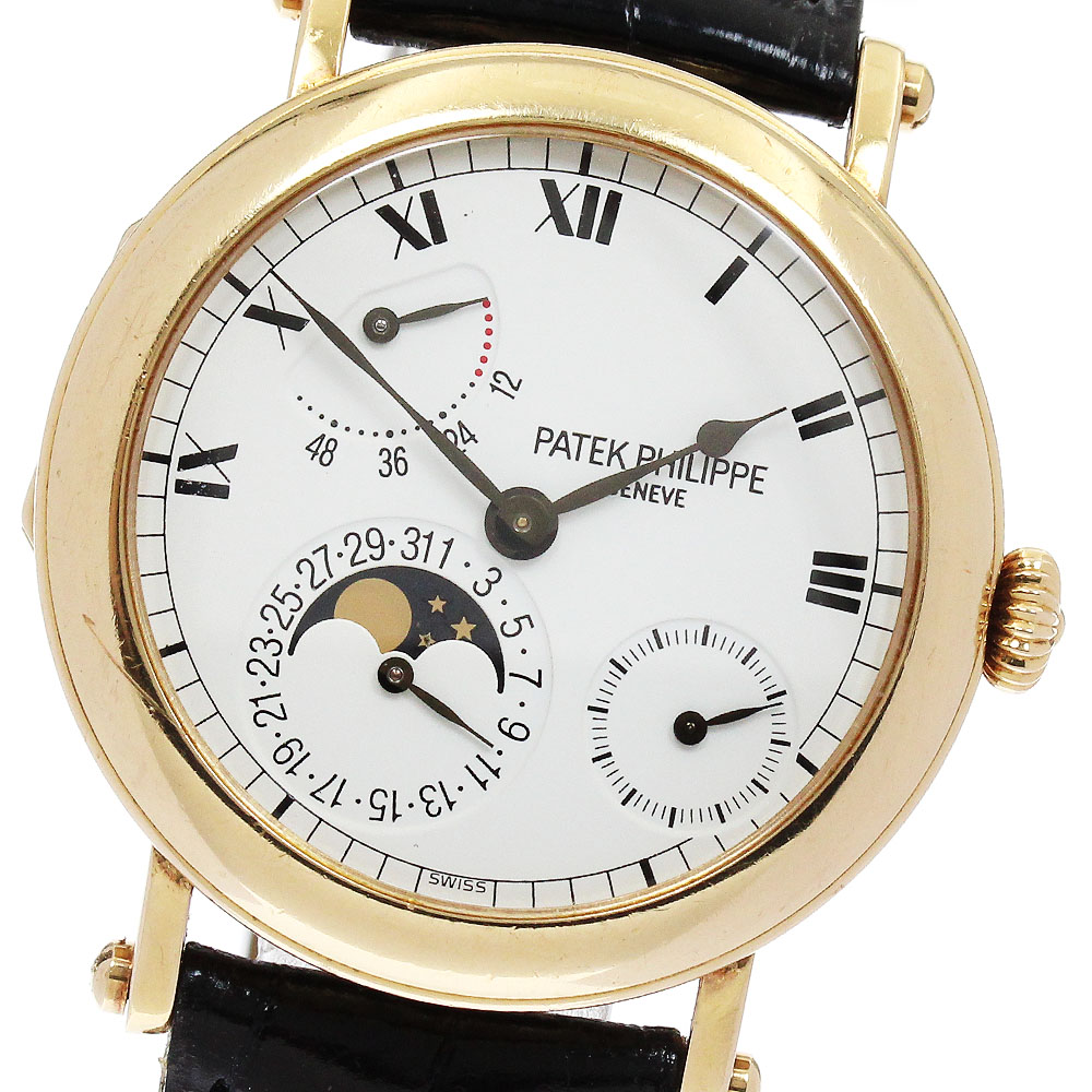 パテックフィリップ PATEK PHILIPPE 5054 プチ コンプリケーション ハンターケース ムーンフェイズ 自動巻き メンズ アーカイブ付き_8321
