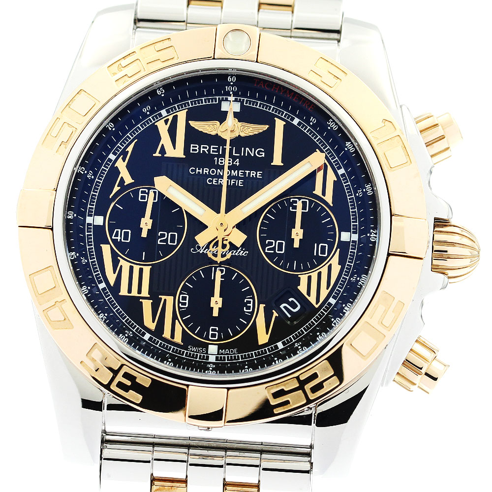 ブライトリング BREITLING CB0110 クロノマット44 K18PGコンビ 自動巻き メンズ 良品 箱・保証書付き_882642
