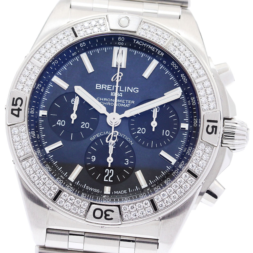 ブライトリング BREITLING AB0134 クロノマット B01 42 ダイヤベゼル 日本限定 自動巻き メンズ 美品 内箱・保証書付き_884323