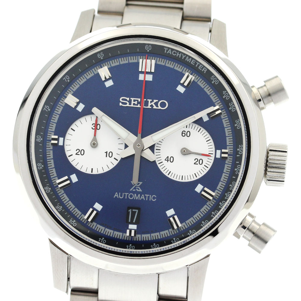 ■商品情報 ブランド： セイコー/SEIKO モデル名： プロスペックス スピードタイマー 対象： メンズ 素材： SS × SS 文字盤色： ブルー ムーブメント：自動巻き Ref.No： SBEC