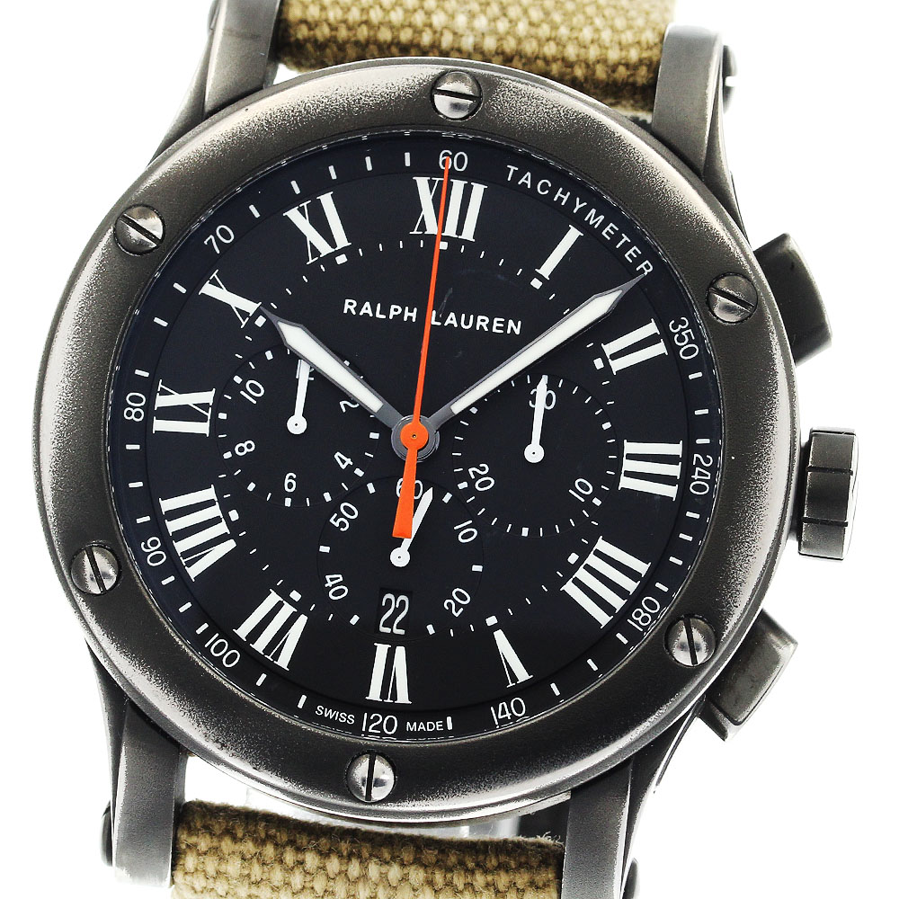 ラルフローレン RALPH LAUREN K02300/R0230900 サファリ RL67 クロノメーター 自動巻き メンズ 保証書付き_895368
