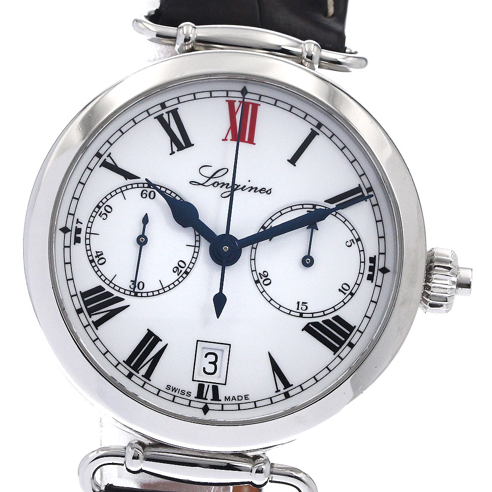 ロンジン LONGINES L2.776.4 ヘリテージコレクション ワンプッシュクロノ 自動巻き メンズ 保証書付き_891072