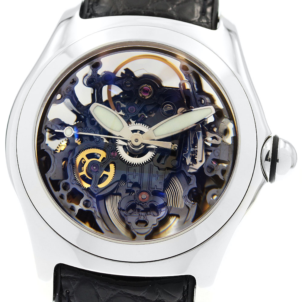コルム CORUM 082.150.20 バブル スケルトン 自動巻き メンズ 良品 _896021